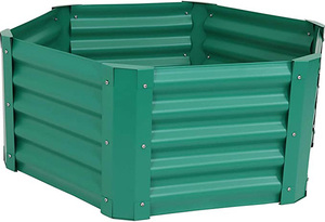 Hot 8/17/32'' Tall Pentagon Raised Garden Bed Elevated <b>Large</b> Metal <b>Planter</b> Box for DIY Enthusiasts Plants Balconies - Product Image 4