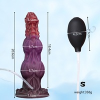 Nouveau Godemiché à pulvérisation d'eau en silicone liquide pour hommes et femmes, masturbateur orgasmique, jouet pour adultes, pénis éjaculateur