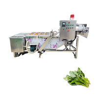 Ligne de nettoyage et de découpe pour laitue, légumes et algues Wakame, machine à laver les feuilles de jute, garantie 1 an, 0,75+0,75+2,2 Kw