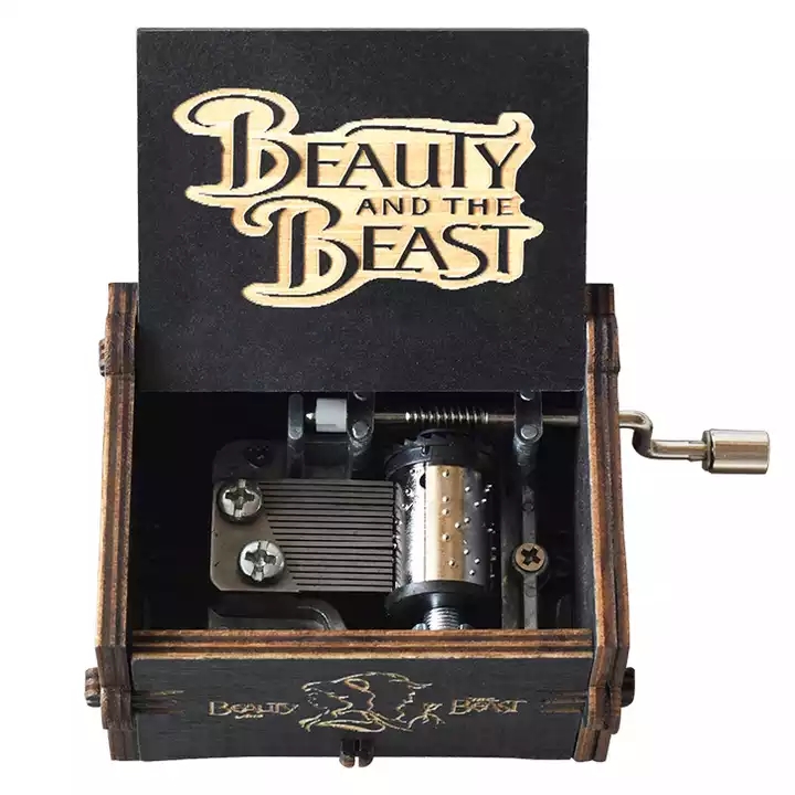 RTS новая музыкальная шкатулка Красавица и Чудовище деревянная резьба ручная работа музыкальная шкатулка праздничный подарок на день рождения Рождественская деревянная музыкальная шкатулка