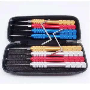 Lockpicking-Sets Original HUK 8-teiliges Dimple-<span class=keywords><strong>Lock</strong></span>-Set Bunter Griff Kaba Türschloss Doppelendiges Schlosserwerkzeug <span class=keywords><strong>O</strong></span> 15cm - Product Image 2