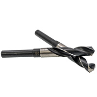 Foret puissant 13-50 mm 1/2''-2'' HSS à tige réduite oxydée noire, garantie 3 ans, haute efficacité