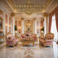 Service de Modélisation 3D pour l'Aménagement Intérieur de Villas et Résidences Royales – Solution Complète et Personnalisable pour l'Intérieur de la Maison