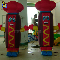 Saucisse gonflable de la publicité, ballon de hot-dog de dessin animé pour le restaurant