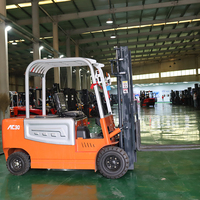 Chariot élévateur électrique AC30 3 tonnes, chariot élévateur à fourche hydraulique avec déplaceur latéral en option