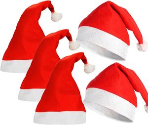 Factory Directly Sells Custom Holiday Party Decorated <b>Red</b> Non-Woven Soft Santa Hat for Children Adults - Product Image 4