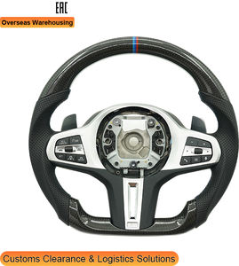 GUGO <span class=keywords><strong>Volant</strong></span> à LED en cuir à 3 branches en fibre de carbone véritable pour la série 5 2015-2016 - Product Image 3