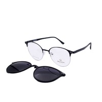 2262 precio al por Mayor Marco óptico de cejas de metal hombres y mujeres gafas de sol polarizadas de dos espejos magnéticos