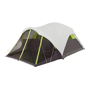 Горячая распродажа, большая семейная палатка для кемпинга на 6-8 человек, портативная купольная семейная палатка с экраном