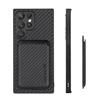 Étui de téléphone magnétique de luxe pour Samsung S26 Ultra avec support de carte, en matériaux TPU+PC+PU, pour Galaxy S26/S25/S24/S23 Ultra