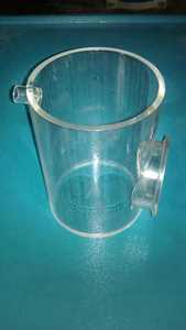 Support de tube rond transparent en acrylique avec base carrée pour l'affichage - Product Image 5