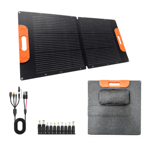 Fast Charge Foldable <b>Solar</b> <b>100W</b> Laminated High Efficiency Outdoor Survival Vehicle Roof Camping Van Energy JZK--G100-2 <b>Solar</b> Pan - Product Image 4