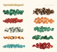 Turquoise verte naturelle teinte, ronde, 5-12 mm, taille et forme personnalisées disponibles, prix direct usine, petites commandes bienvenues, MOQ 5 pièces