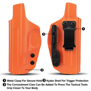 <span class=keywords><strong>M</strong></span>àu Rắn Iwb Kydex Bao Da Với <span class=keywords><strong>M</strong></span>óng Vuốt & Kim Loại Clip Giấu Mang Theo Cho <span class=keywords><strong>M</strong></span> & <span class=keywords><strong>P</strong></span> M2.0 Chiến Thuật Bánh Phải Tay Săn Phụ Kiện - Product Image 4