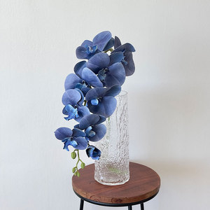 New Arrival Handmade Modern Artificial 9 Heads 3D Realistic Latex Orchid Phalaenopsis Flowers Back to School Decoration - Product Image 4