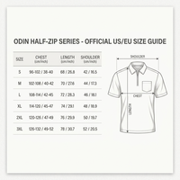 Polo à demi-zip tissé pour homme ODIN, t-shirt décontracté à manches courtes avec poche avant, tissu premium, polos OEM ODM