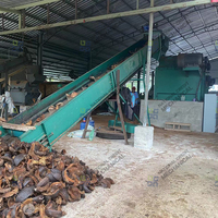 Machine efficace d'extraction de fibres de noix de coco, décortiqueuse/défibreuse de coques de noix de coco, extracteur de fibres de coco