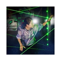 Réaction salle de jeu interactive évasion labyrinthe arène activer l'équipement laser professionnel lumière laser tag jeu
