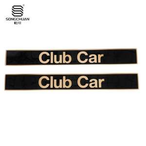CIubCar 15.74\" X 2.24\" Drive-Up Nameplate with <b>Black</b> and Gold Decals Golf Cart Adhesive Tape - Product Image 5
