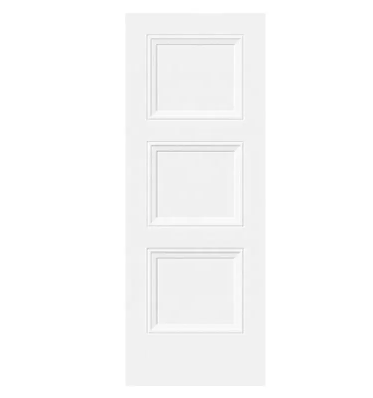 Classic Simple Design White Finished Surface Entry Single Doors MDF Ecological Painted Interior Doors