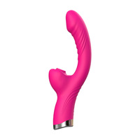 Vibrateur double tête à ventouse oscillante pour femme, 10 vitesses, puissant, pour le plaisir personnel et les jeux coquins