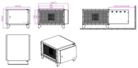 Précipitateur électrostatique commercial pour cuisine industrielle, éliminateur de fumée de barbecue, purificateur de fumée de cuisine ESP 304SS pour restaurant