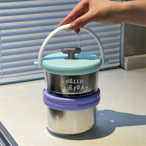 Delicate and Pretty <span class=keywords><strong>2</strong></span>タイステンレススチール食品容器フレッシュカラースープランチボックス1280ml - Product Image 3