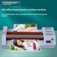 Plastifieuse électrique 320 pour pochettes, machine à plastifier à froid/à chaud, machine à enduire et à coller des films, machine à sceller
