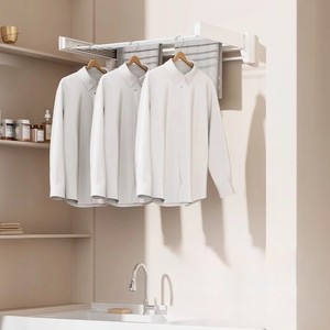 Móc Phụ Kiện Phòng Tắm Quần Áo Hộ Gia Đình Cửa Hàng Quần Áo Dòng Bằng Gỗ Có Thể Thu Vào Khô Giá Các Mặt Hàng Trẻ Em Acrylic Hijab - Product Image 1