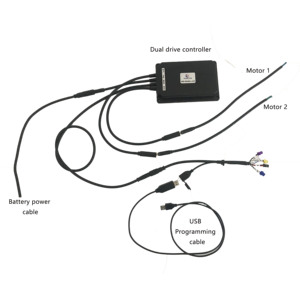 <span class=keywords><strong>E</strong></span> di frenatura 24v 36v 48v 40A 500w dual drive motore bldc controller per carriola - Product Image 3