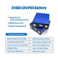 Sel Baterai Prisma Lifepo4 Enook Grade A untuk MB31 3.2V 314Ah 8000-Cycle Stok Gudang EU Sistem Penyimpanan Energi Surya Rumah Off-Grid