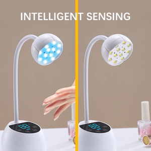 Tia cực tím linh hoạt bàn USB Gel đánh bóng bảng Nail đèn Cánh tay uốn cong 36 Wát 12LED <span class=keywords><strong>LCD</strong></span> màn hình không dây mini UV LED ánh sáng máy sấy - Product Image 2