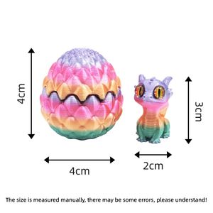 Juguetes Impresos en 3D, Estatua Artística de Huevo de Dragón, Figura de Dragón Cachorro Pequeña, Decoración Moderna para el Hogar, Decoración de Escritorio en Miniatura, Edades 5-7 - Product Image 5