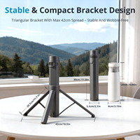 Batería Portátil Starlink Mini 166Wh 45000mAh con Soporte para Trípode, 6 Horas de Autonomía, Carga Rápida USB-C PD de 65W, Carga Pasante, Alimentación para RV