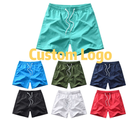 Short de bain d'été à taille élastique, coupe et couture personnalisées Short de bain Fitness Gym Sport Running 100% Polyester Beach Swim Shorts pour hommes