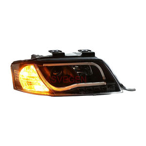 Aggiornamento al nuovo faro anteriore modificato stile Angel Eyes per fari a strisce LED Audi <span class=keywords><strong>A6</strong></span> luci anteriori da <span class=keywords><strong>1997</strong></span> a 2000 anni - Product Image 2