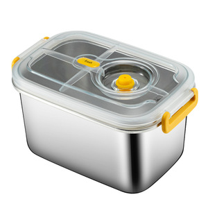 Electric pumping vacuum preservation box 304 stainless steel refrigerator storage box kitchen sealed pickle box