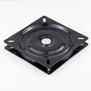 <b>Swivel</b> Plate 154x154mm Black Cold-Rolled Steel Rotatable For Sofa <b>Bar</b> <b>Stool</b> Base - Product Image 1