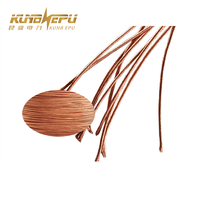 Cable de tierra sin recubrimiento de cobre desnudo brillante trenzado suave más vendido Cables de alimentación 12 10 8 6 4 2 AWG