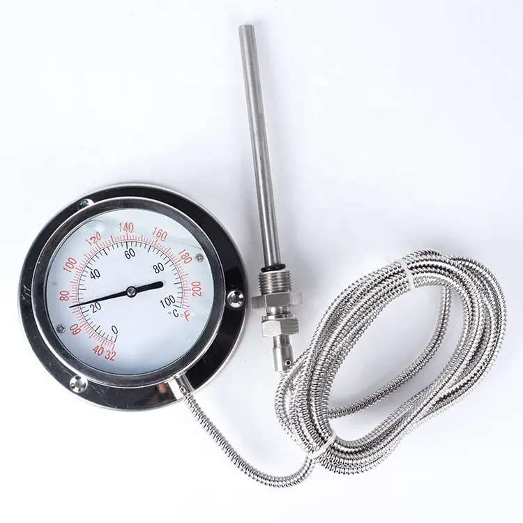 Trillingen-Slip Roestvrij Staal Druk Thermometer WTZ-280-N 100 Graden
