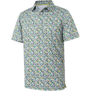 Polo de golf athlétique pour hommes en polyester extensible dans les 4 sens avec logo personnalisé OEM polos pour hommes de sublimation de haute qualité - Product Image 4