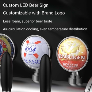 Dispensador de Cerveza Comercial con 6 Grifos, 2 Puertas, Acero Inoxidable, Enfriador de Barriles para Bares y Restaurantes - Product Image 5