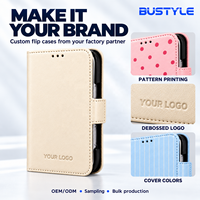 Étui de téléphone à clapet personnalisé imprimé pour iPhone Duo 18, plusieurs modèles de téléphones, logo en relief, OEM, vente en gros, personnalisation de la marque en usine