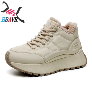 Gm6601 2025 Nuevas Zapatillas Deportivas de Invierno de Algodón Afelpado Cálido con Suela Gruesa Impermeables y Elevadas, Tendencia Urbana - Product Image 3