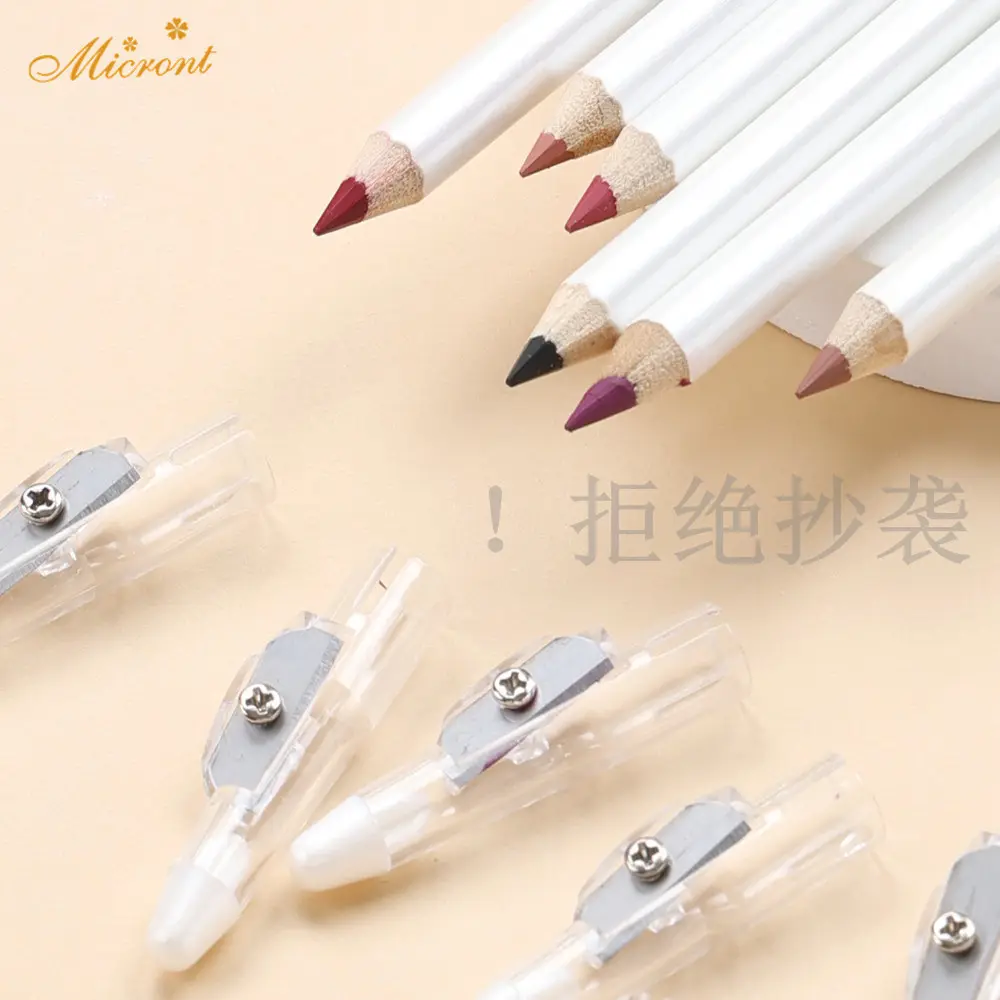 Eye Liner Waterproof Lipliner Pencil Eyeliner Stencils High Pigment Creamy Lip Liner Private Label Make Up Brown Pink Lip Liner