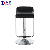 Chaise pivotante de luxe rembourrée pour la maison chaises de salon en cuir pour meubles de salon chaise de bar