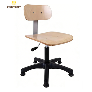 Chaise ergonomique <span class=keywords><strong>de</strong></span> <span class=keywords><strong>laboratoire</strong></span>, tabouret en bois avec repose-pieds pour <span class=keywords><strong>laboratoire</strong></span> scolaire, atelier et bureau - Product Image 4