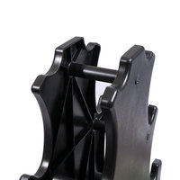 Vente en gros en usine de supports d'équipement de gymnastique standard en métal noir bancs et supports de stockage d'haltères pour l'haltérophilie