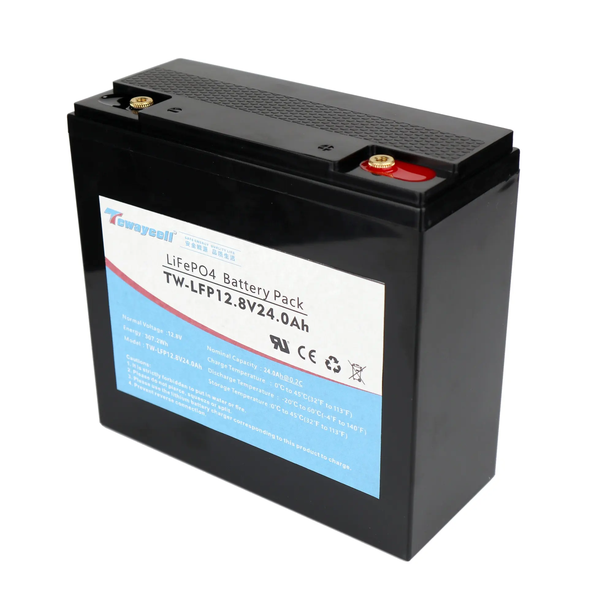 Abs Shell Lithium-ijzerfosfaat 32700 12.8V 24ah Lifepo4 12V 20ah Batterij Pack