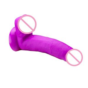 巨大なサイズの肉黒ピンク人工ペニスディルド大人のおもちゃゴムペニス - Product Image 2